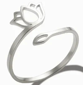 Wasserdichter, hohler Edelstahl-Fingerring der Spitzenklasse, trendig für Frauen, personalisierter Schmuck Großhandel