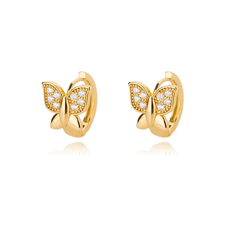 Zirconium Stern Ohrringe für Frauen Mädchen Edelstahl Gold Farbe Ohrring Y2k Hochzeit Ästhetischer Schmuck aretes mujer