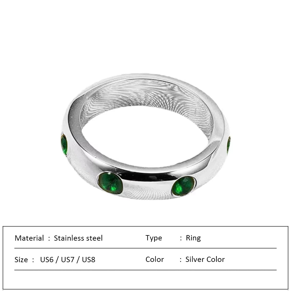 Anillo de acero inoxidable impermeable para mujer, anillo de corazón que no se decolora, anillos de metal elegantes, joyería sencilla, novedad, venta al por mayor, Dropshipping