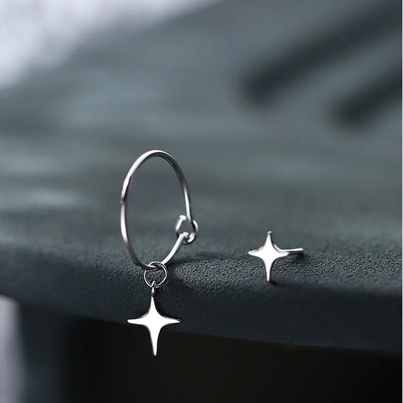 VENTFILLE 925 Silber Stern Blitz Kristall Sommer Klein Frisch Weiblich 2022 Neue Trendy Persönlichkeit Ohrringe