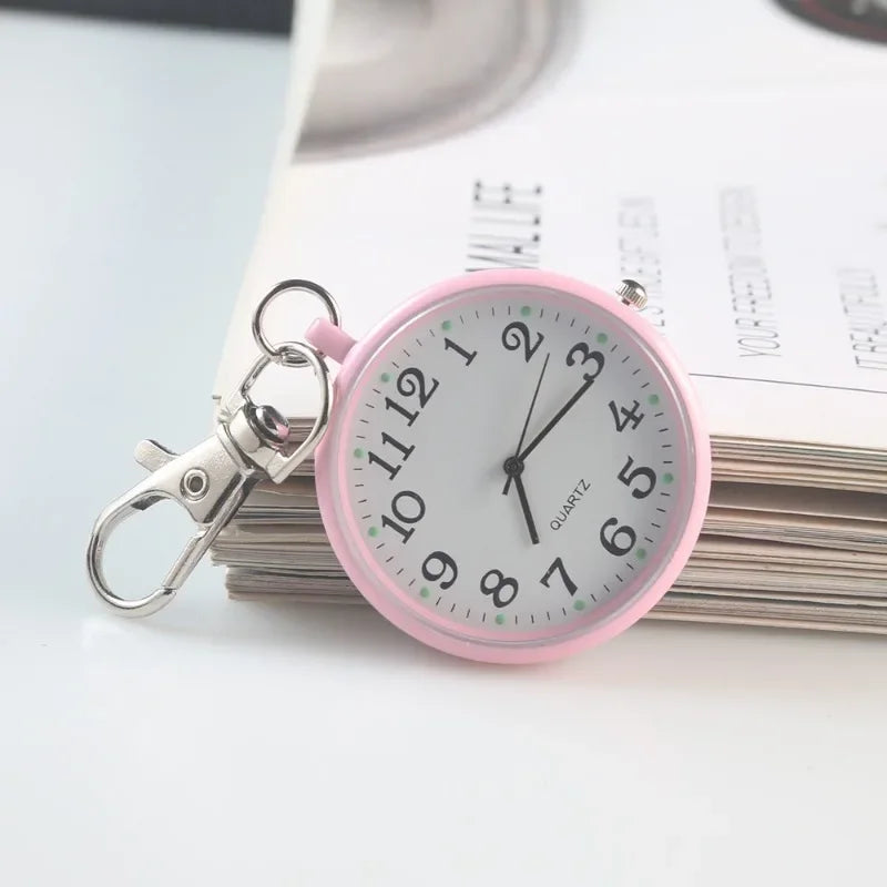 Taschenuhren Krankenschwester-Taschenuhr mit Schlüsselanhänger Ärzte Studentenprüfung Quarzuhr Medizinische Vintage-Uhr Kindergeschenk