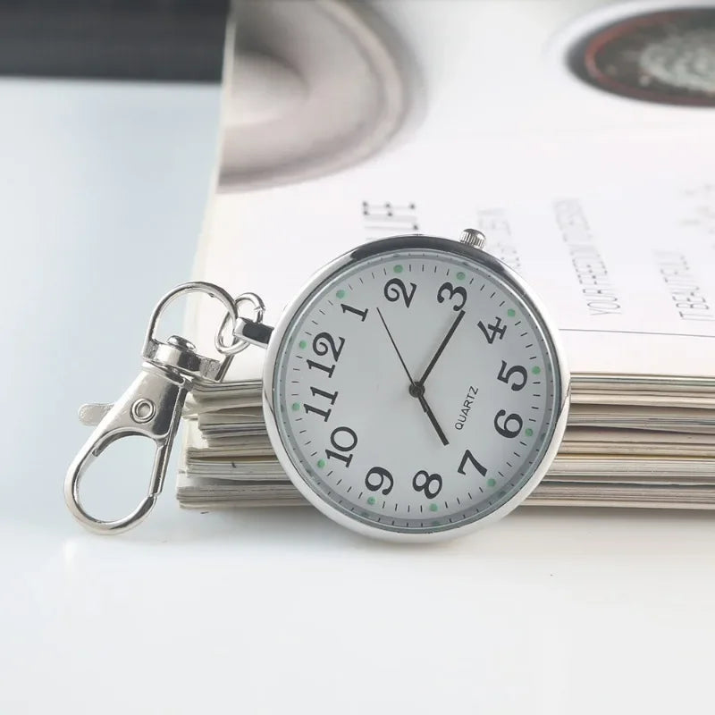 Taschenuhren Krankenschwester-Taschenuhr mit Schlüsselanhänger Ärzte Studentenprüfung Quarzuhr Medizinische Vintage-Uhr Kindergeschenk
