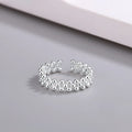 925 Sterling Silber Zweischichtiger Kugel Offener Ring Für Damen Hochzeit Luxus Qualität Schmuck Zubehör Schmuck Argent 925