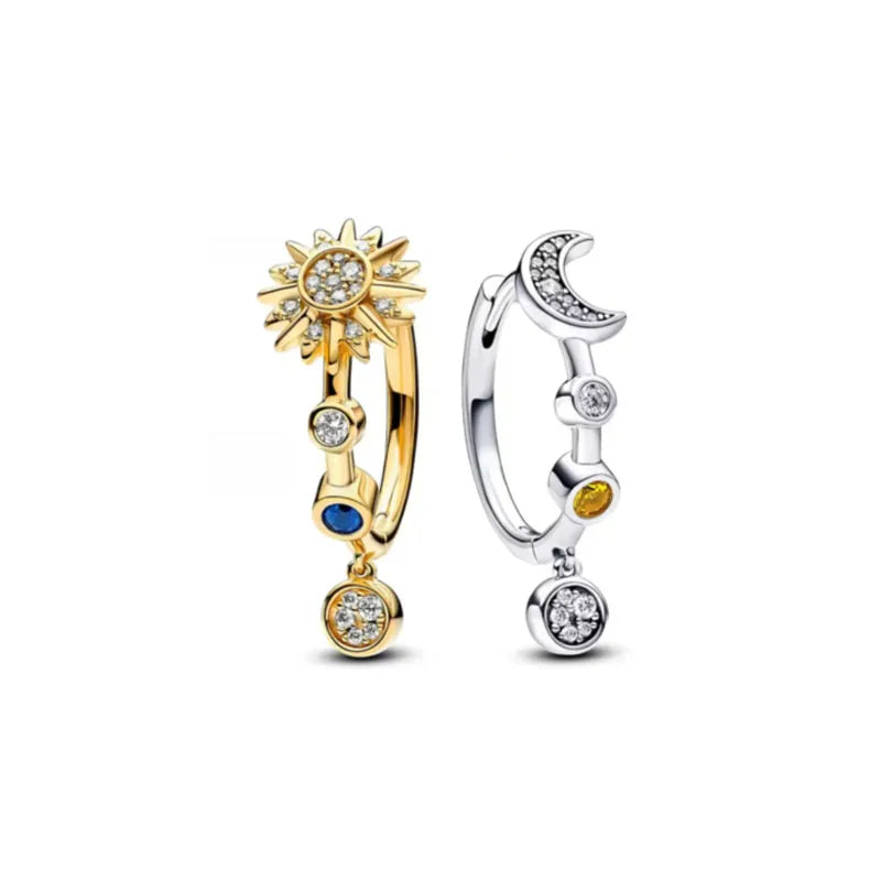 Nuevos pendientes de plata 925 con diseño de mariposa y flor, estilo europeo, para mujer, regalo de joyería exquisita para festivales
