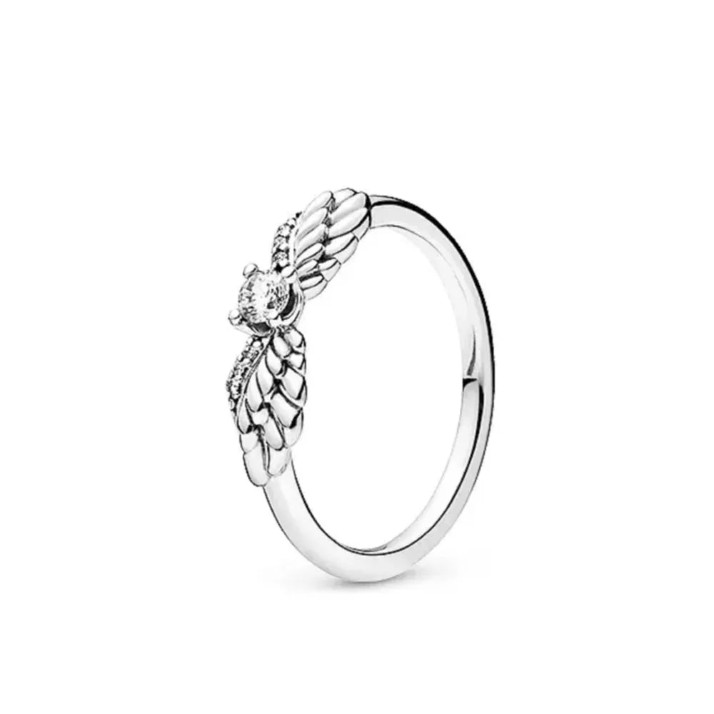 925er Silber Ring Heißer Verkauf Muttertag Mama Größe 6 7 8 9 Rot Blauer Stein Schmuck Charm Passender DIY Geburtstagsgeschenk