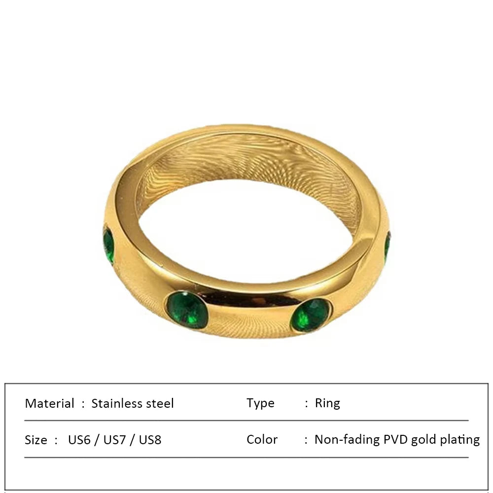 Anillo de acero inoxidable impermeable para mujer, anillo de corazón que no se decolora, anillos de metal elegantes, joyería sencilla, novedad, venta al por mayor, Dropshipping
