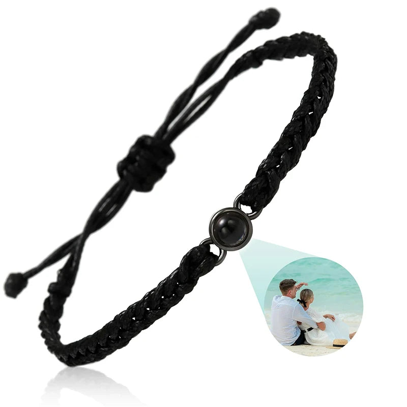 Individuelle Armbänder mit Bild im Inneren, personalisierte Projektionsarmbänder mit Fotos, Armband als persönliches Foto-Erinnerungsgeschenk