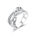MINTYBOX S925 Voll-Diamant Moissanit-Ring für Damen Sterling Silber 18K vergoldete Verlobungsringe Schmuckgeschenk