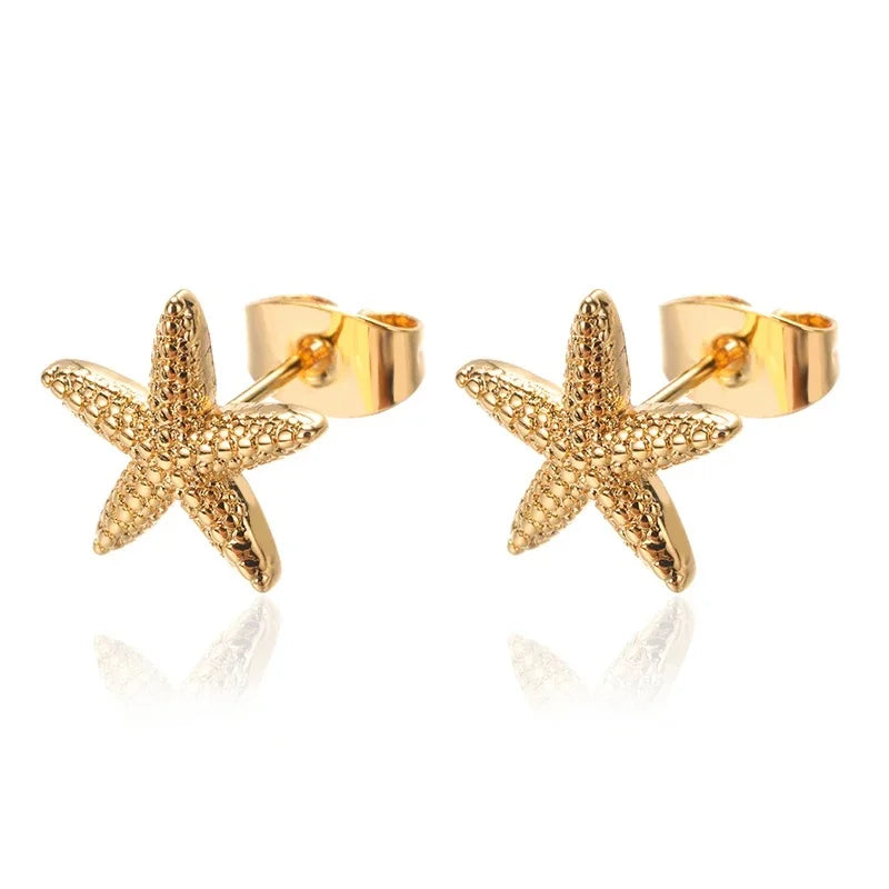 Geometrische Zirkonia-Creolen für Damen, Edelstahl, goldfarben, Piercing-Ohrring, 2025, neue Mode, Hochzeit, Paar-Schmuck