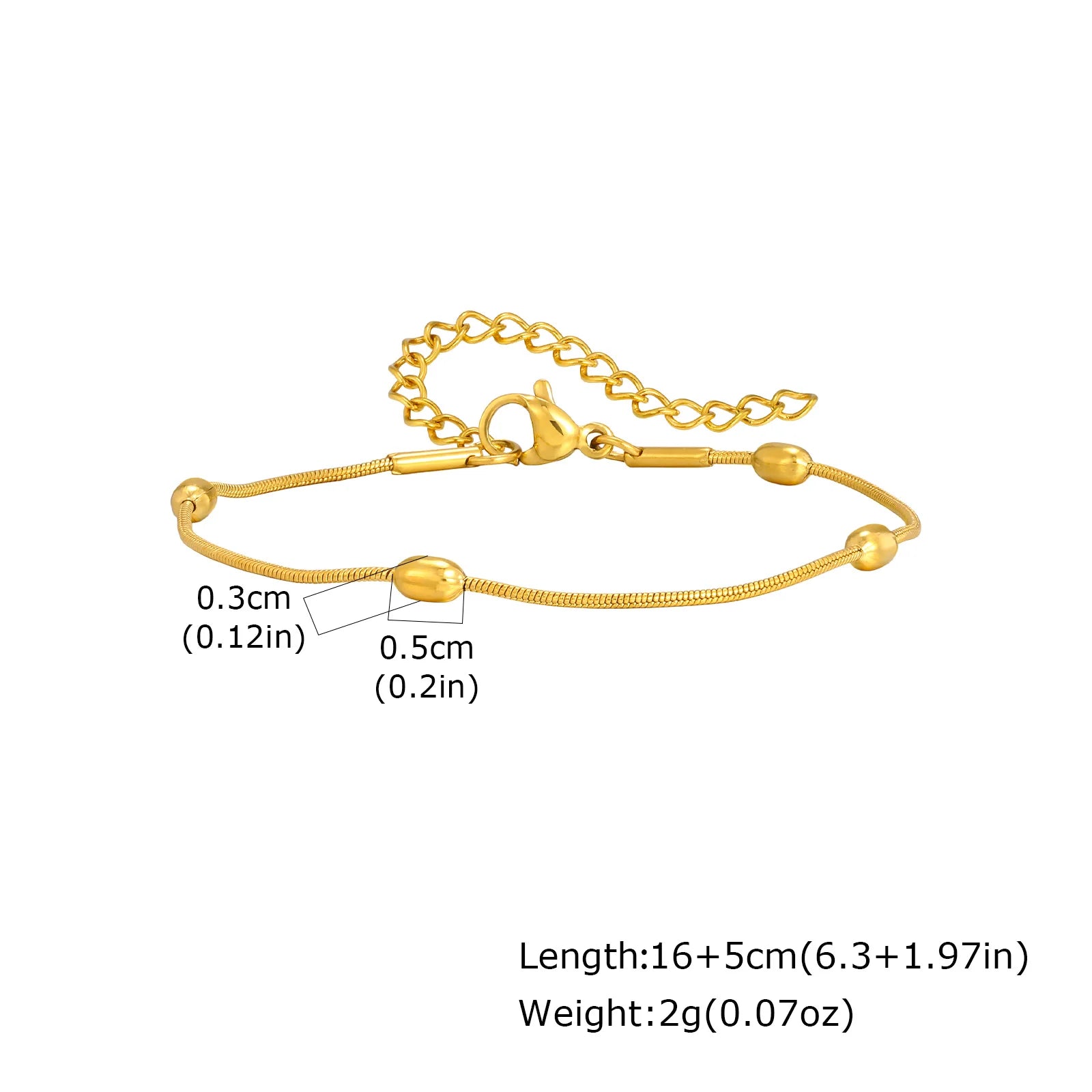 Nicht anlaufendes Edelstahlarmband vergoldet stapelbar für Damen, dünnes Fischgrätenkettenarmband wasserdichter Schmuck Geschenk