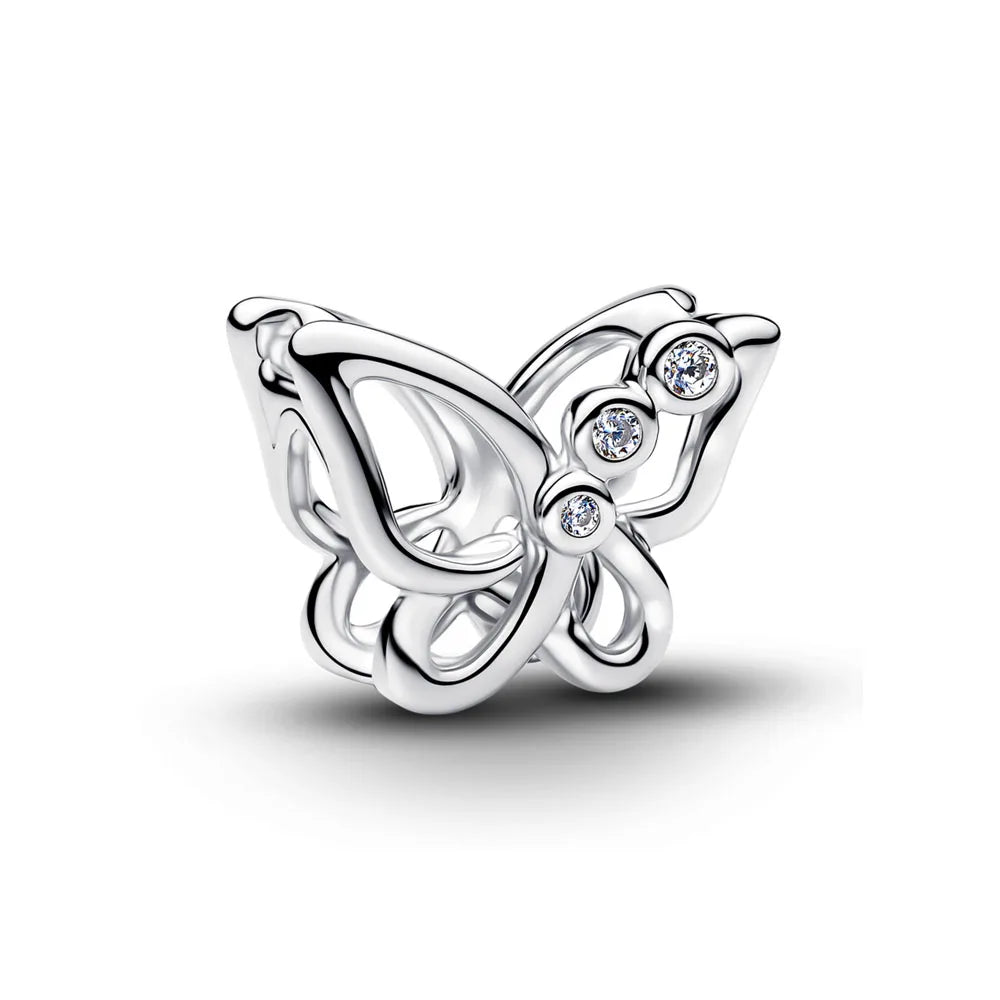 2026 Neuer S925 Silber Hohl-Elefant Affe Auto Anhänger Passend für Original Armband DIY Zubehör Damen Charm Schmuck Geschenke