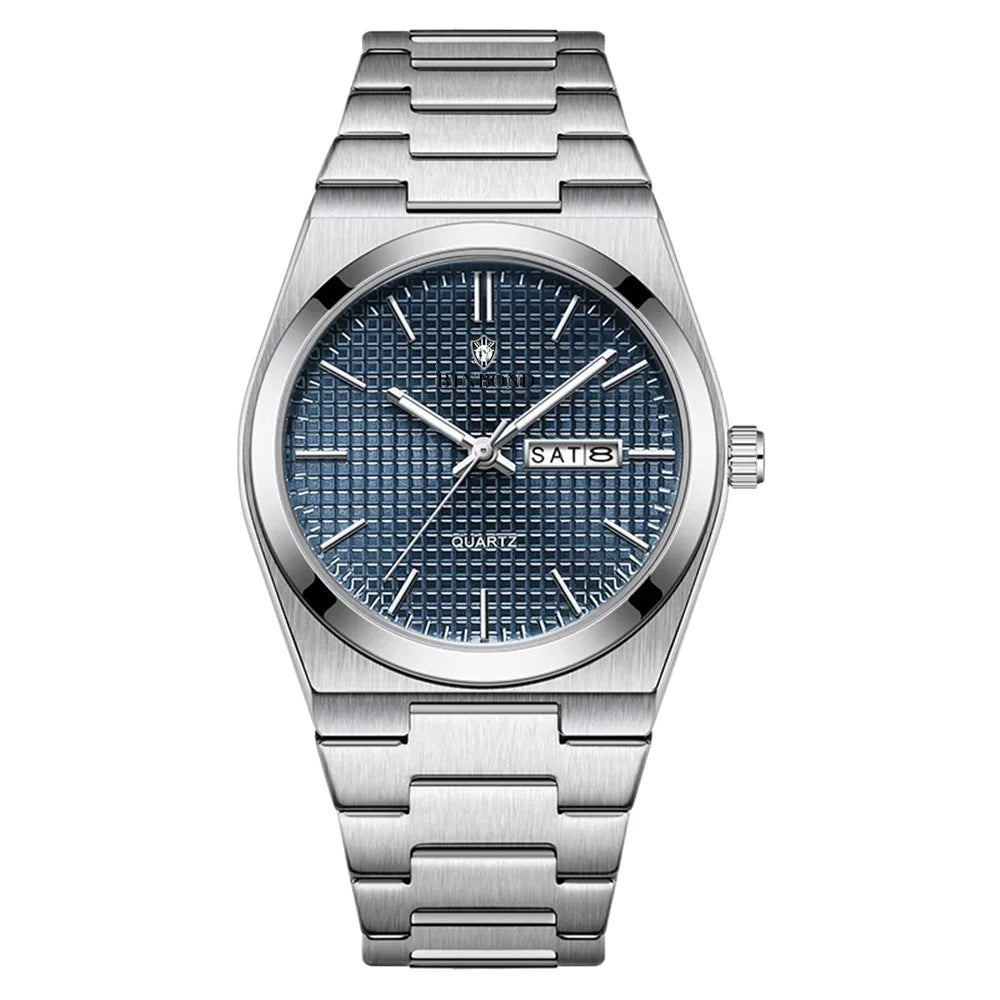 Relojes de pulsera de cuarzo de moda Nueva marca estilo simple Reloj de lujo azul cielo Reloj automático para hombre Relojes para hombre Regalos para hombre Reloj