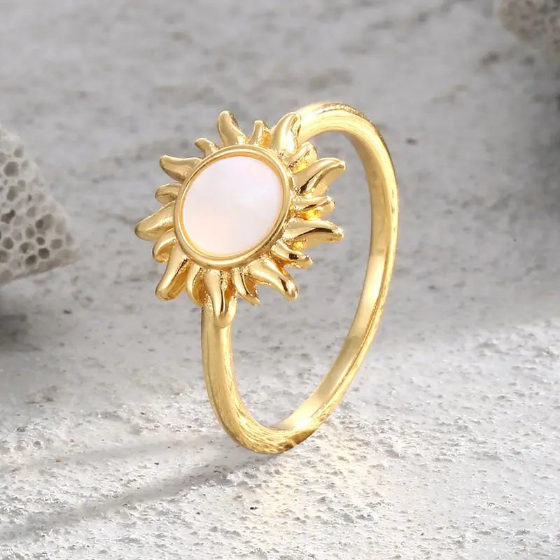 925 Sterling Silber Fashion Hochzeits-Sonnen-Eleganter Ring für Frauen Fingerringe Damen Verlobungsparty Schmuckzubehör Geschenk