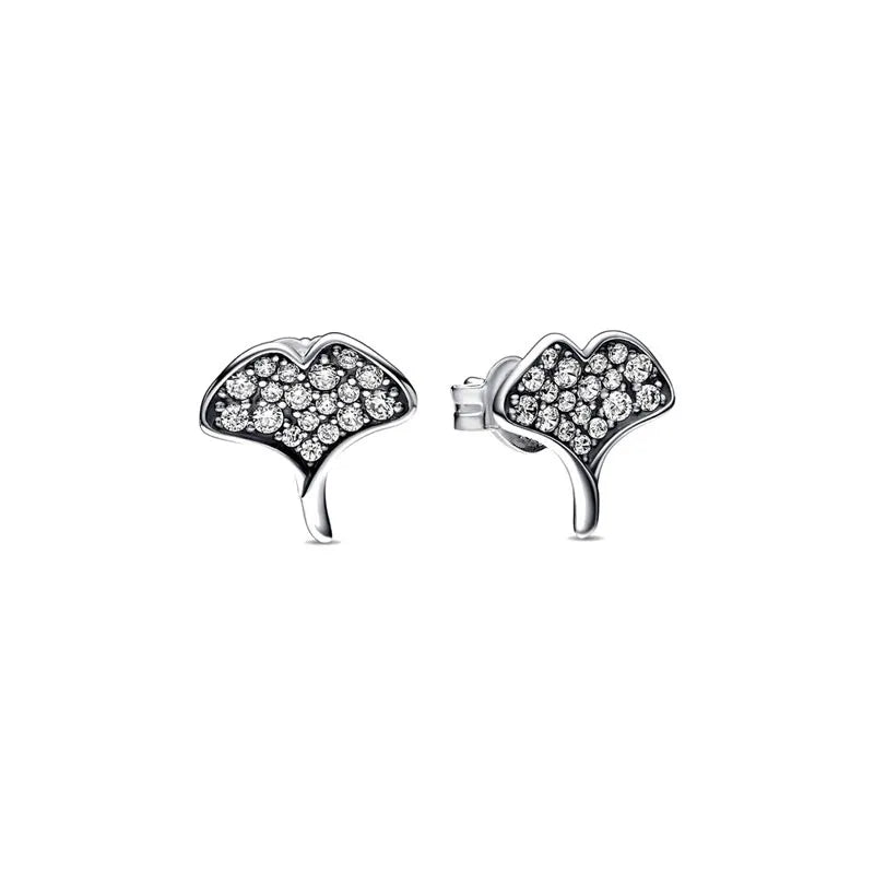 Nuevos pendientes de plata 925 con diseño de mariposa y flor, estilo europeo, para mujer, regalo de joyería exquisita para festivales