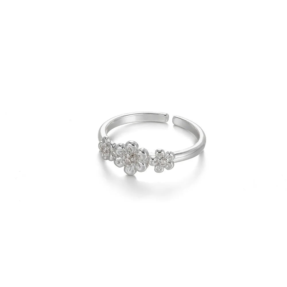 Edelstahl Übertrieben Große Blumenringe Für Frauen Gold Farbe Sonnenblume Fingerring Weiblich Mode Ästhetischer Schmuck Geschenk