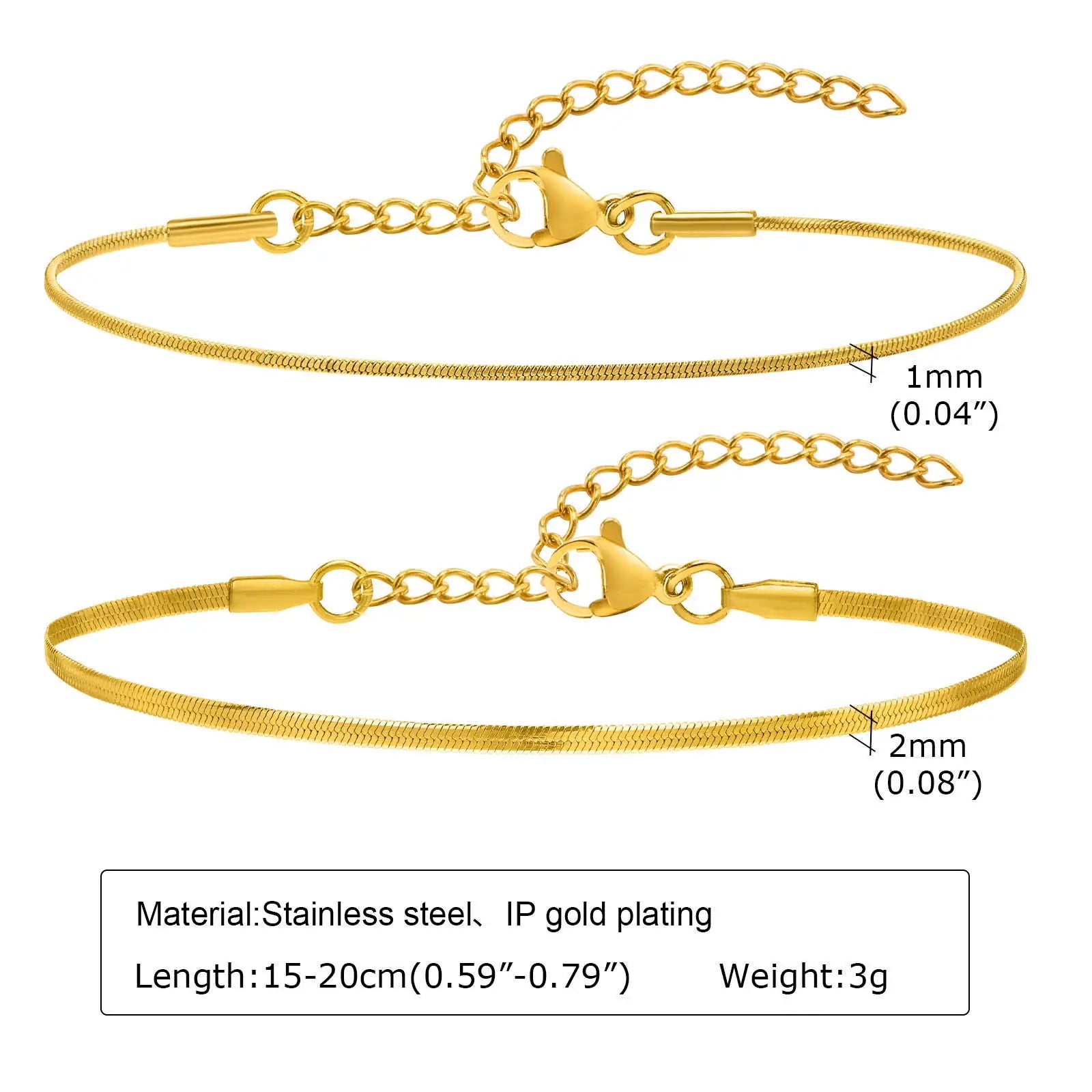 Auffälliges Edelstahl-Kettenarmband für Damen, Vintage 18k vergoldeter eleganter Schmuck