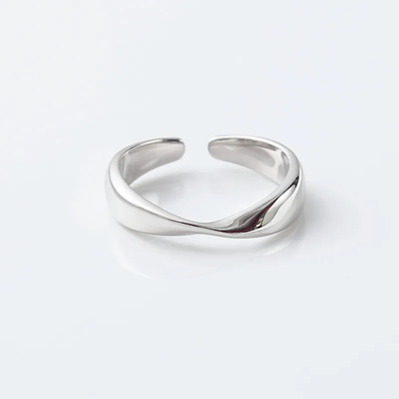 925er Silber Unregelmäßige Ringe für Frauen Hochzeit Luxusschmuck Accessoires und Echtschmuck