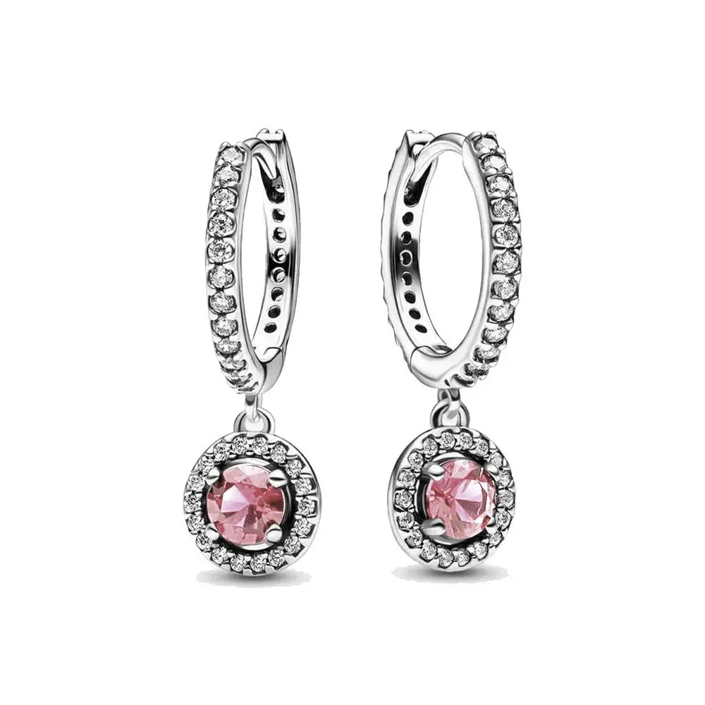 Weihnachten Neu 925er Silber Schmetterling Blau Herz Rot Zirkonia Ohrstecker, Passend für Damen Charm Schmuck Geschenke Hochzeit