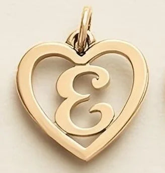 SUNIBI Edelstahl-Buchstabenanhänger Herzform Hohl Anhänger Charm für Armbänder Halsketten für Frauen DIY Schmuckherstellung