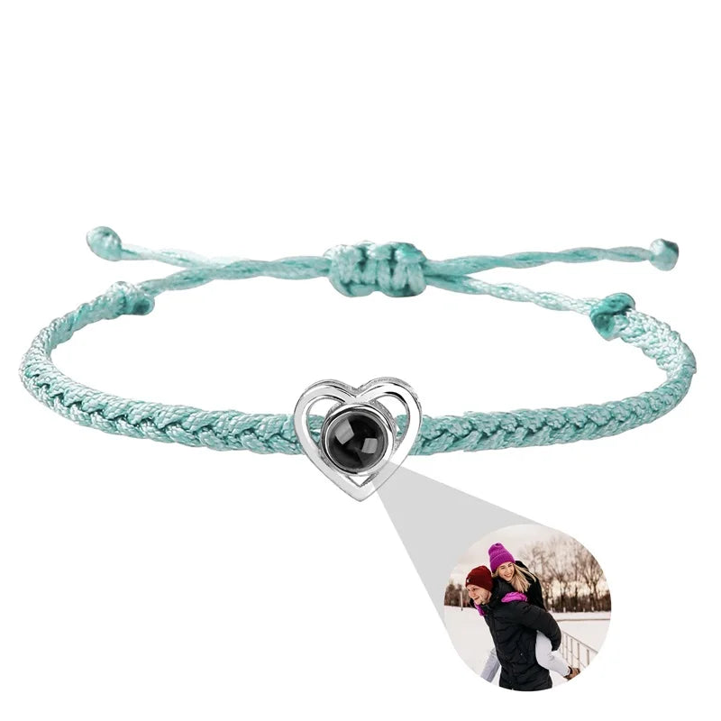 Individuelle Armbänder mit Bild im Inneren, personalisierte Projektionsarmbänder mit Fotos, Armband als persönliches Foto-Erinnerungsgeschenk