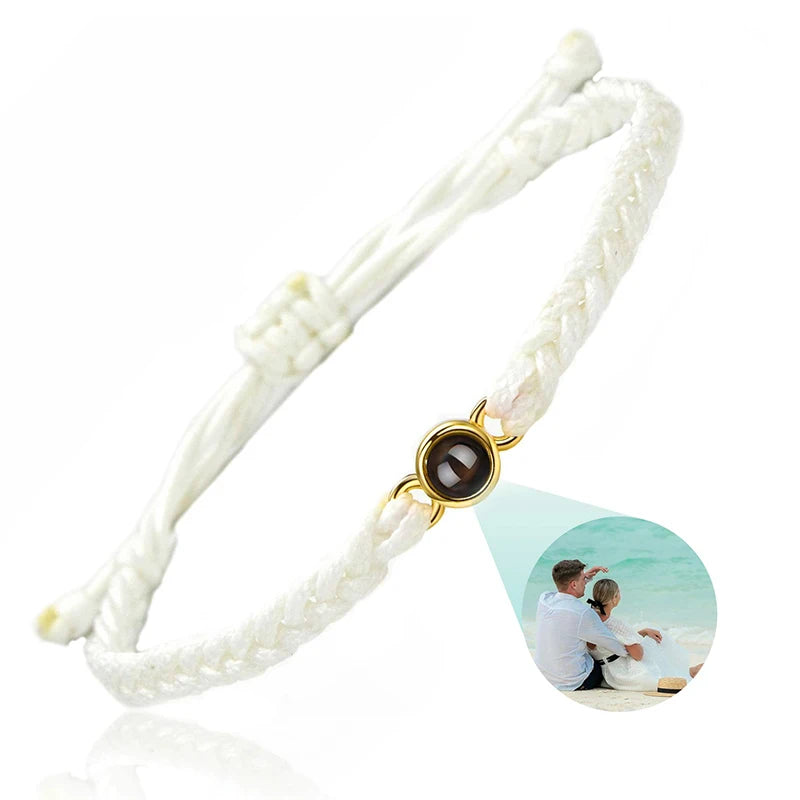 Individuelle Armbänder mit Bild im Inneren, personalisierte Projektionsarmbänder mit Fotos, Armband als persönliches Foto-Erinnerungsgeschenk