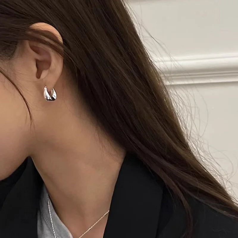 925 Sterling Silber Ohrringe für Damen Ohrringe Vielseitig Süßes Mädchen Mode Schmuck Neujahrsgeschenke Accessoires