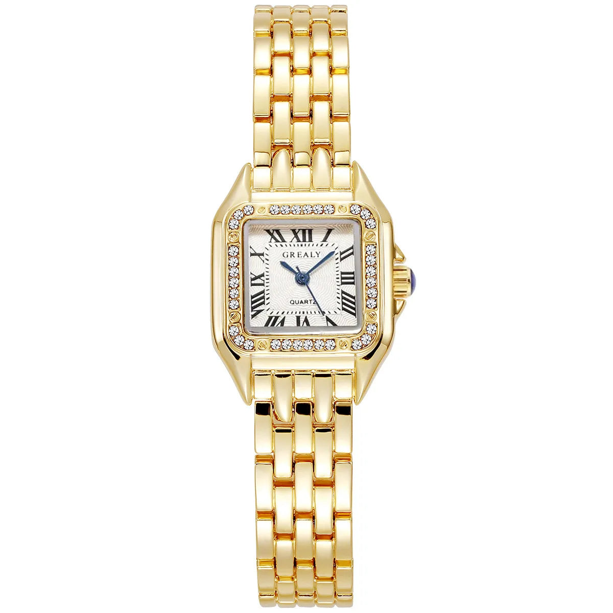 Damen Armbanduhr Leichte Luxusmarke Business Gold Edelstahl Damenmode Quarzuhren Weibliche Uhr Armbanduhr