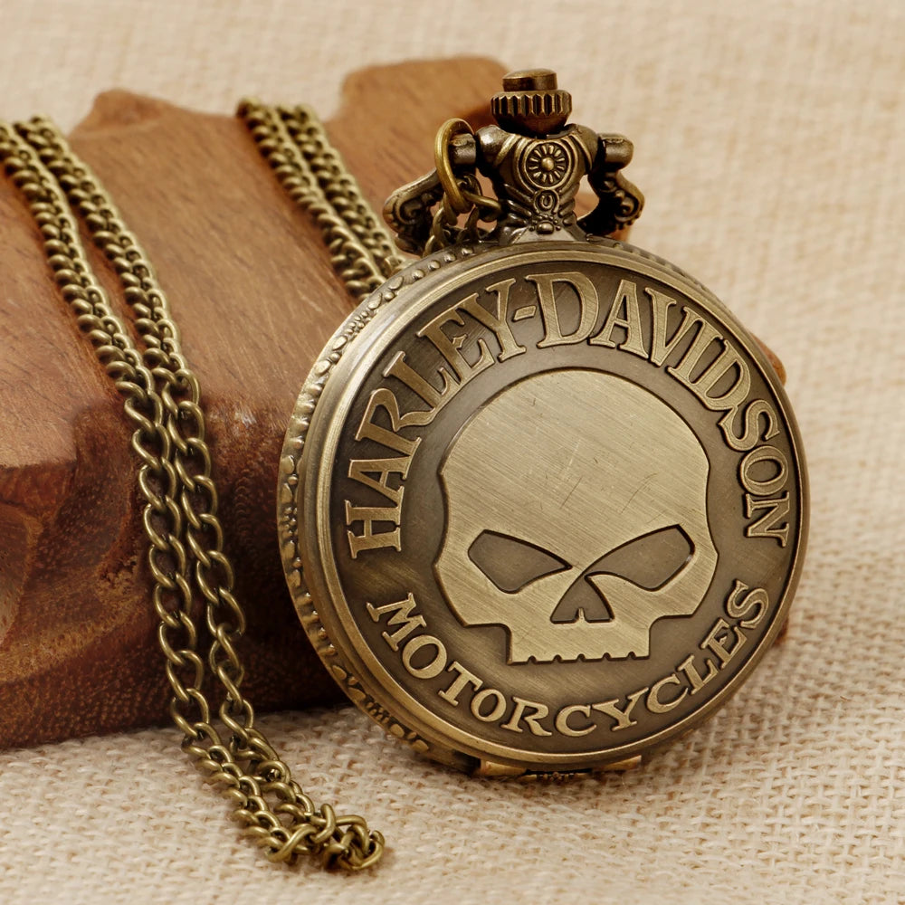 Retro Fashion Quartz Men's Pocket Watch Casual Punk Popular Unisex Pendant Fob Chain Watch CF1702