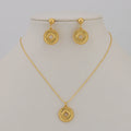 Dubai Gold Color Pendant Necklaces jewelry for Women Costume Necklace Earrings Sets Nigerian Wedding Party Gifts