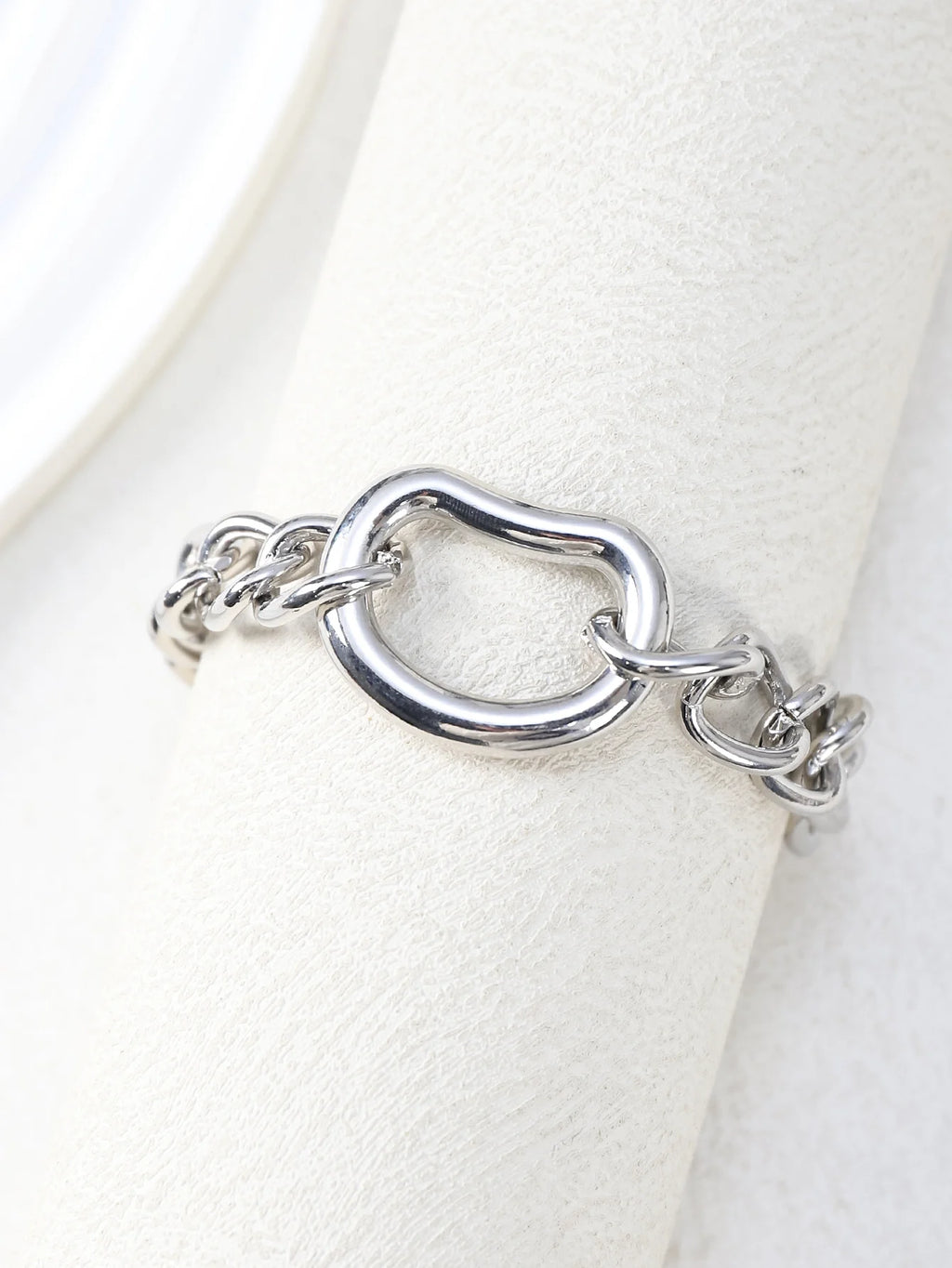 Irregular Geometric Circle Chain Bracelets for Women Fashion Gold Silver Color Stainless Steel Bracelet Waterproof Jewelry