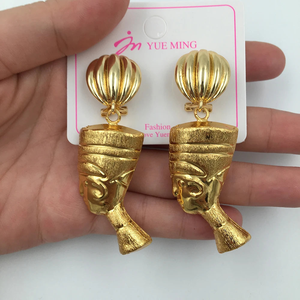 Einfache Modeohrringe für Frauen Mädchen Geometrische Dubai Vergoldete Ohrhänger Exquisiter Kreativer Hochzeit Brautschmuck Party