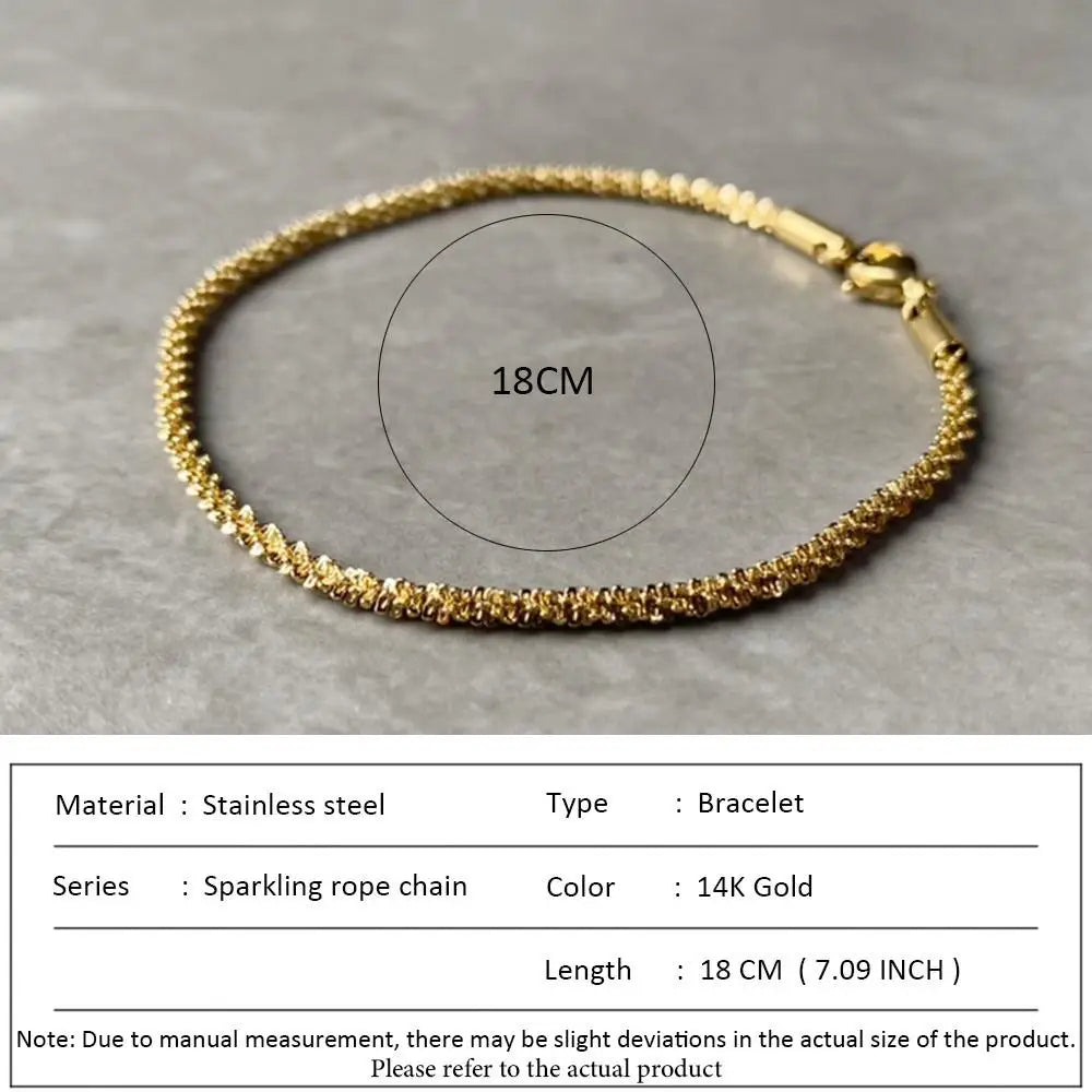 SUNIBI Klassische Schlangenkettenarmbänder für Damen, Trendige Mode, Edelstahl-Kubakettenarmband, Trendige Damengeschenke, Schmuck