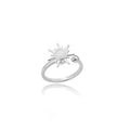 Rotierender Sonnen-Opal-Ring für Damen, Edelstahl, Retro-Charme, verstellbare offene Ringe, Party-Schmuck, Geschenk für die beste Freundin, Bijoux Femme