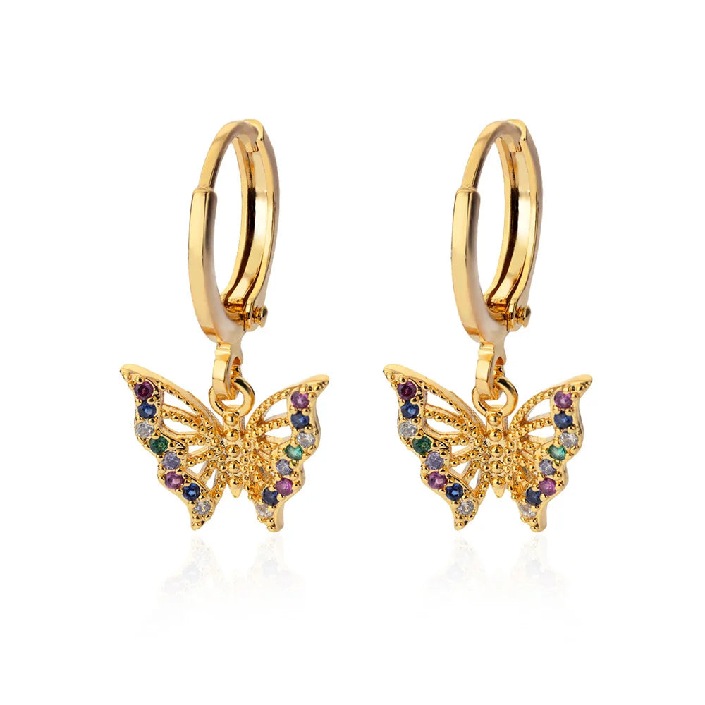 Pendientes de aro de estrella de mar de agua dulce con concha para mujer, elegantes, de acero inoxidable, color dorado, Aretes, accesorios de joyería de Navidad