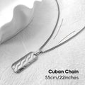 Oferta Especial de Collar Hip Hop para Hombre, Acero Inoxidable Chapado en Oro de 18K, Joyería Clásica para Hombre, Colgante Cuadrado con Diseño de Huella de Neumático