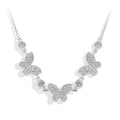 MINTYBOX S925 Silver Butterfly Moissanite Necklaces 18k Gold Plated D/VVS1 Lab Diamond 40+5cm for Women Brithday Jewelry Gift