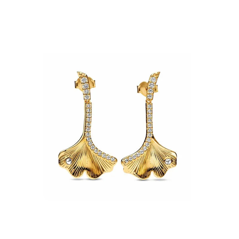 Pendientes de tuerca europeos con cruz de girasol, color dorado, para mujer, festival, exquisitos abalorios, regalos de joyería, plata 925