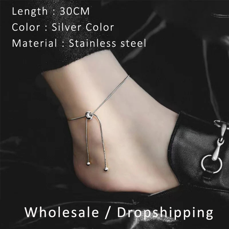 KOREANISCHES Verstellbares Edelstahlarmband für Frauen Mädchen Männer Hochwertiges Design Goldfarbene Schlangenkette Schmuck Großhandel