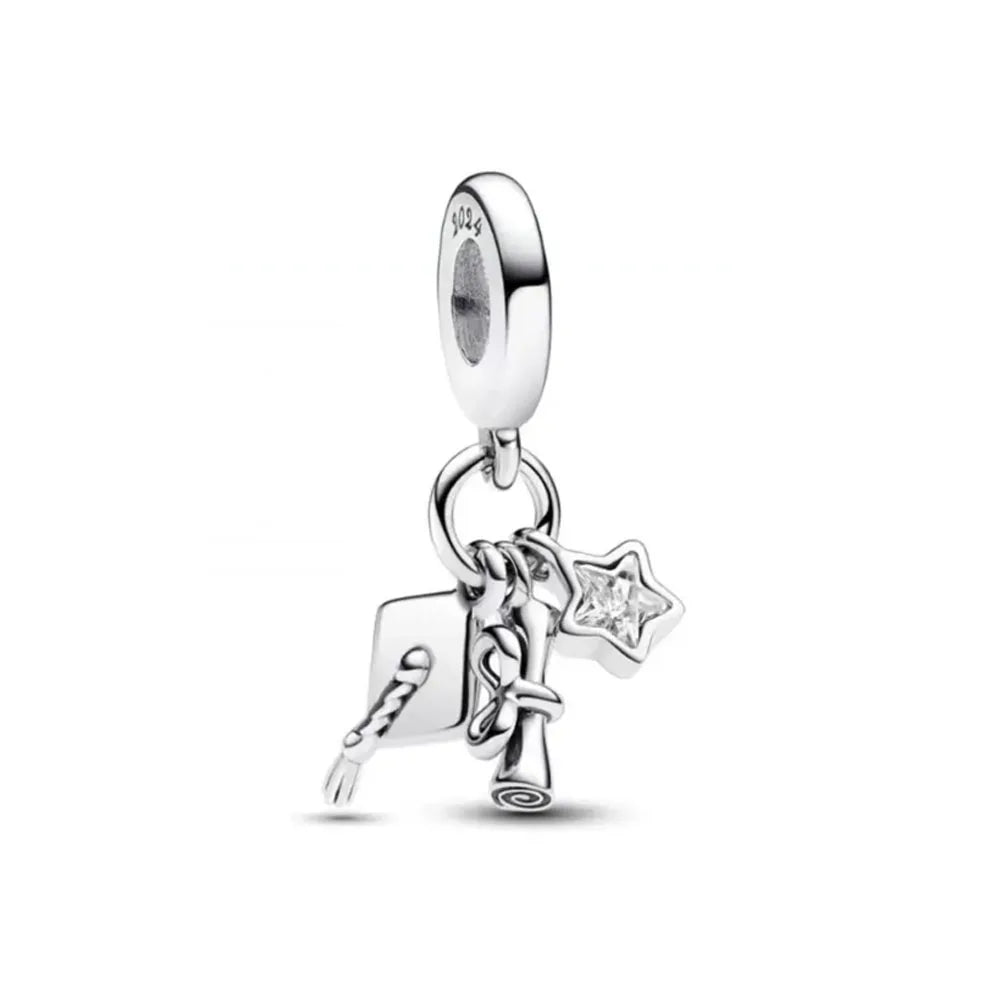 Heiß verkaufter Weihnachts-Weihnachtsmann 925er Silber Charm Bead passend für europäische Armband-Armreifen Damenhalskette Schmuck
