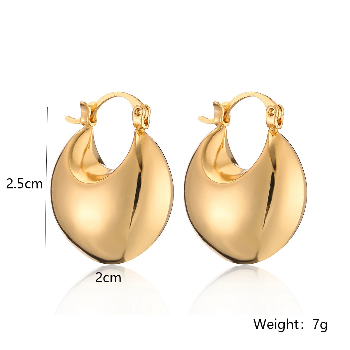 NEWBUY Heißer Verkauf Silber/Gold Farbe Geometrische Form Creolen Für Frauen