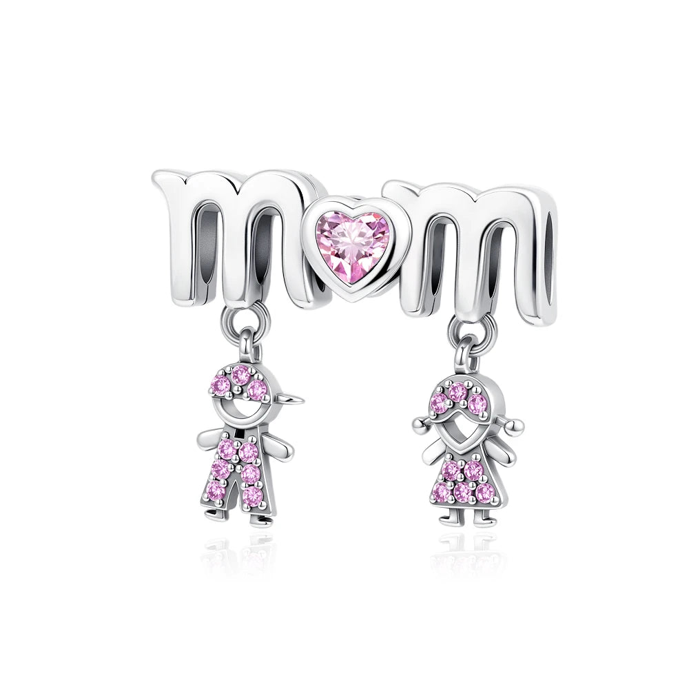 2026 Frühlings-Pink-Serie Ballon Schmetterling Blumen-Anhänger passend für S925 Europäische 925 Sterling Silber Armband Armreifen Halskette