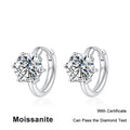 NeeTim 0.5ct 1ct Moissanit Ohrringe 925 Sterling Silber Labor-Diamant Funkelnde Party Hochzeit Ohrstecker Designer für Frauen