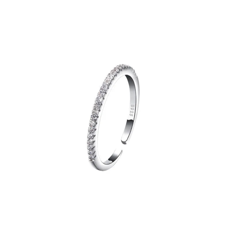 925 Sterlingsilber Einreihige Zirkonringe Für Frauen Hochzeit Luxus Party Schmuck Accessoires Großhandel Schmuck Geld 925
