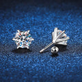 NeeTim 0.3-2CT Moissanit-Ohrstecker für Damen, Schraubverschluss, 925er Sterlingsilber, Hochzeitsschmuck, besteht den Diamanttest