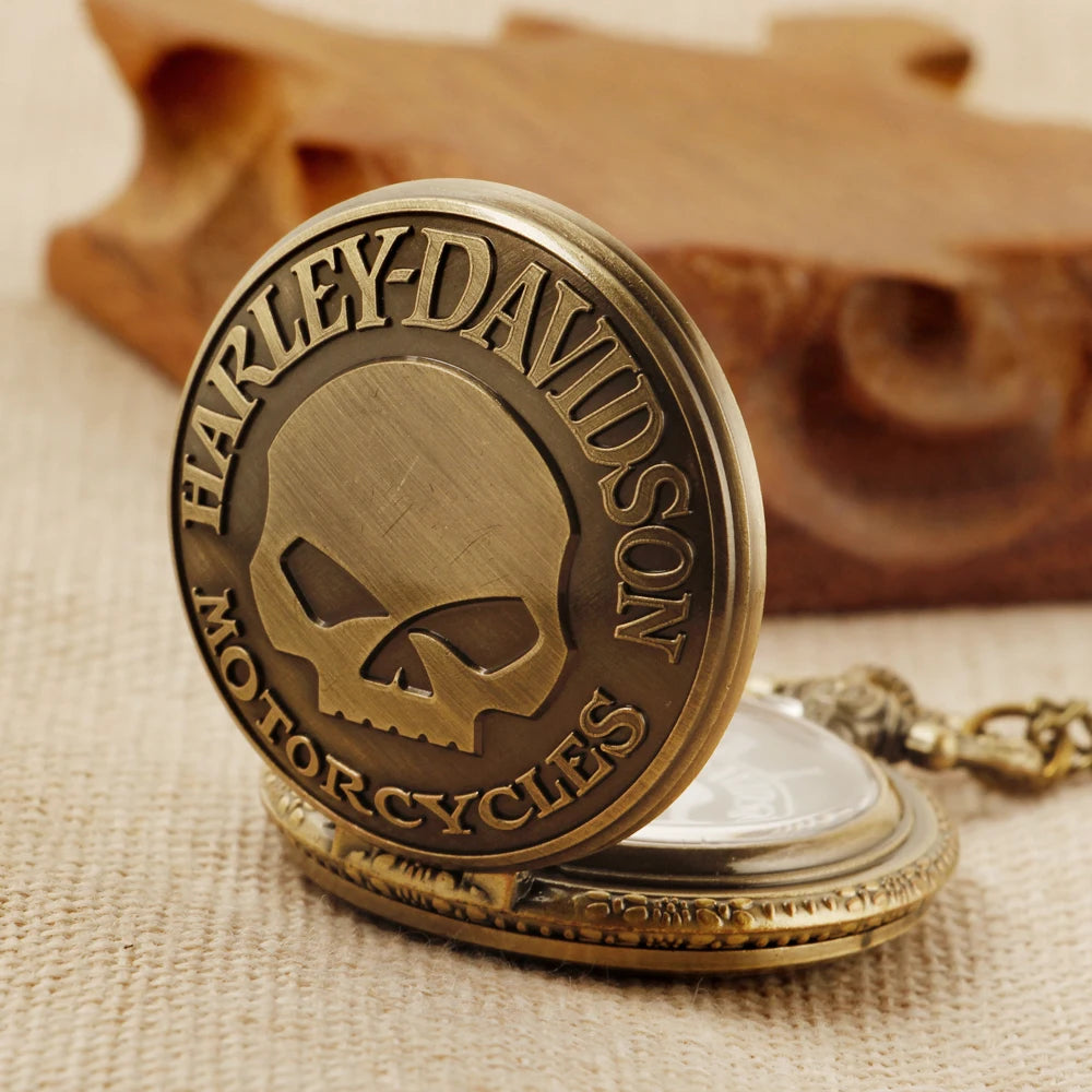Retro Fashion Quartz Men's Pocket Watch Casual Punk Popular Unisex Pendant Fob Chain Watch CF1702