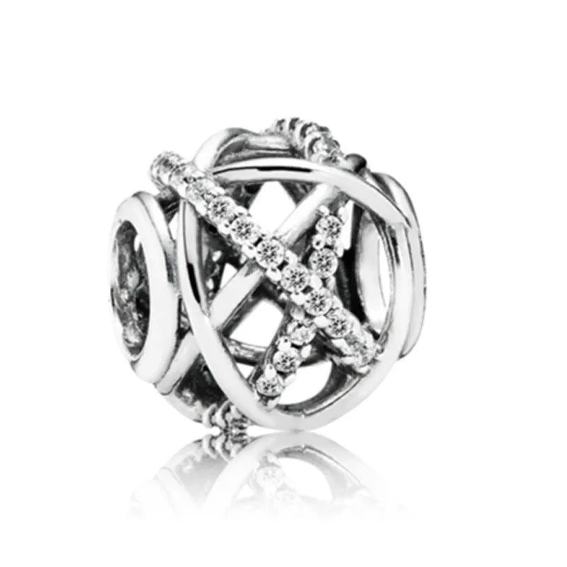 2026 Neue S925 Silber Roboter Kreuz Digital Anhänger, Geeignet für Original Armbänder, DIY Zubehör, Damen Charms Schmuck Geschenke