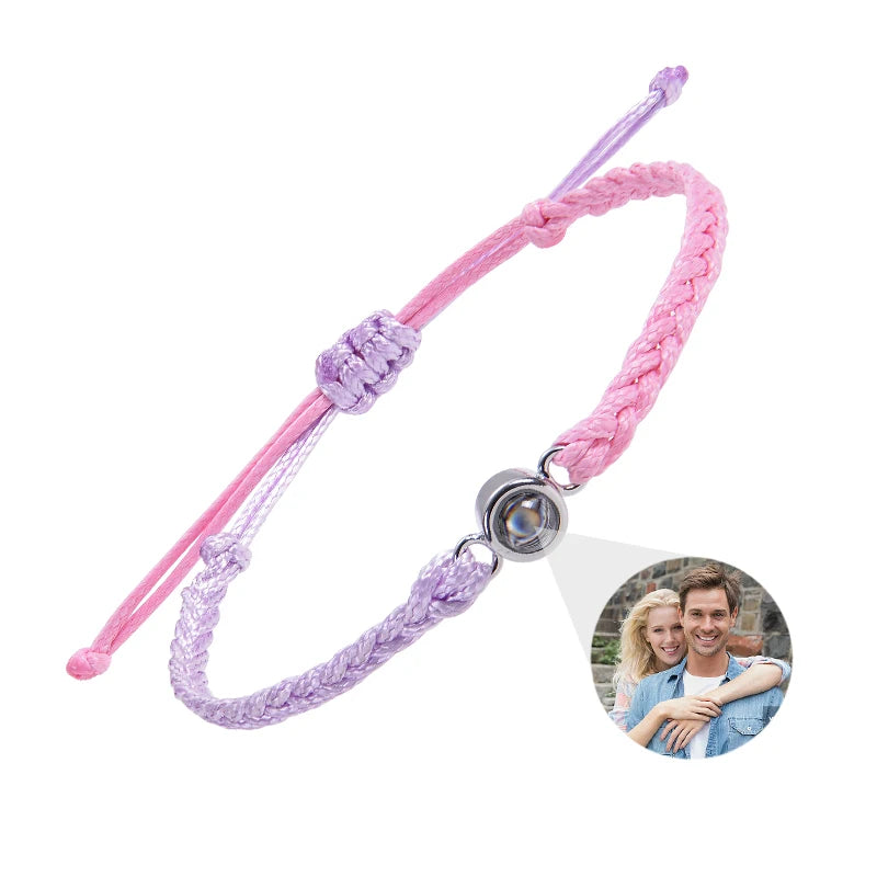 Individuelle Armbänder mit Bild im Inneren, personalisierte Projektionsarmbänder mit Fotos, Armband als persönliches Foto-Erinnerungsgeschenk