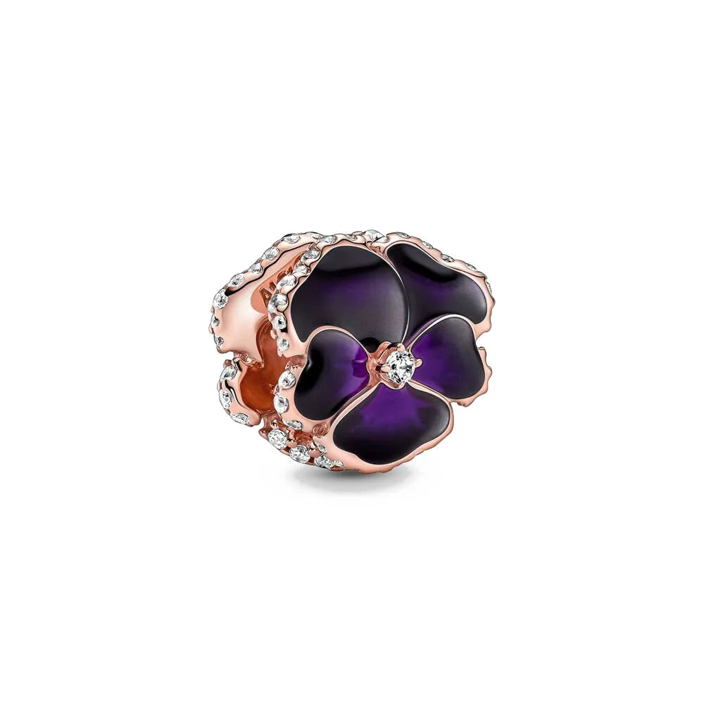 Europäisches Neues 925 Sterling Silber Frühling Neue Rosa Blume Ballon Katze Diy Perlen Charm Passend Europäische S925 Armband Armreifen