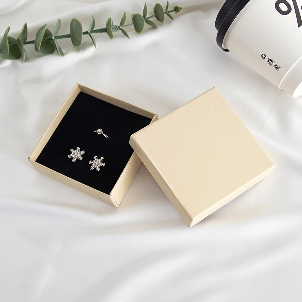 24 personalisierte Schmuckschachteln aus Papier mit Logo, Gastgeschenke für Hochzeiten, Ring-, Ohrring-, Halsketten-, Anhänger-, Armband-, Stecker-, Beutel- und Aufbewahrungsverpackungen