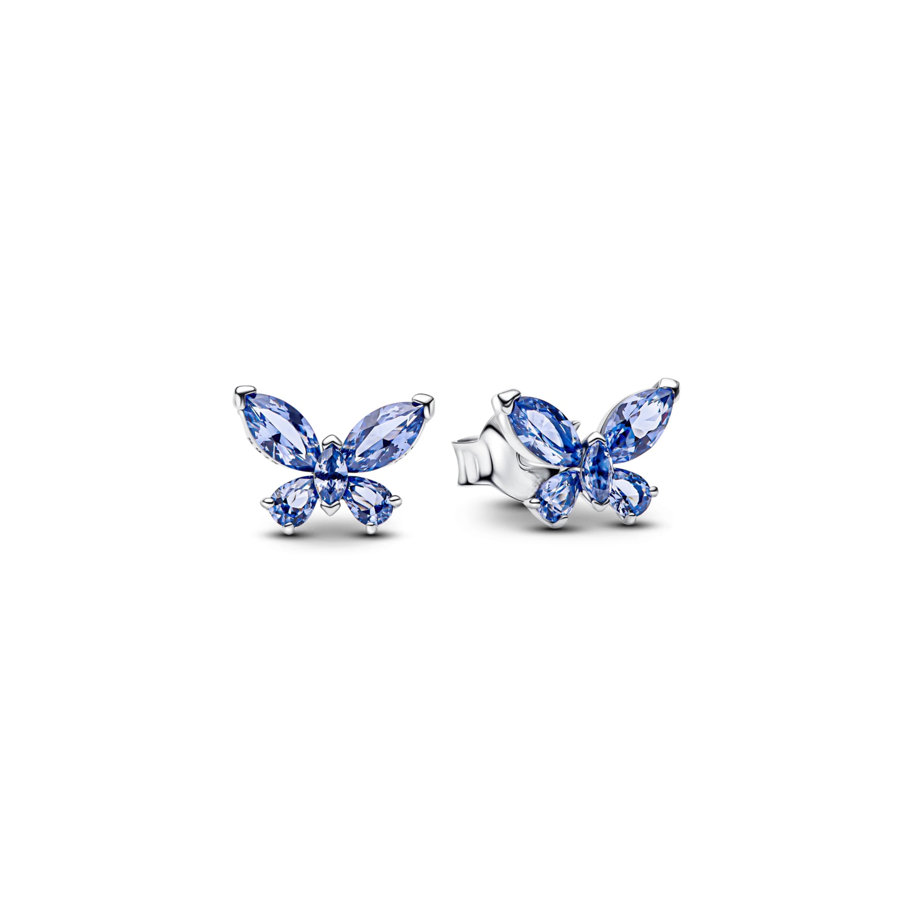 Original 925 Sterling Silver Charms Pendant Blue Bow Suit Bead for Wome Rings Earrings Necklace DIY Bracelet Fine Jewellery Gift